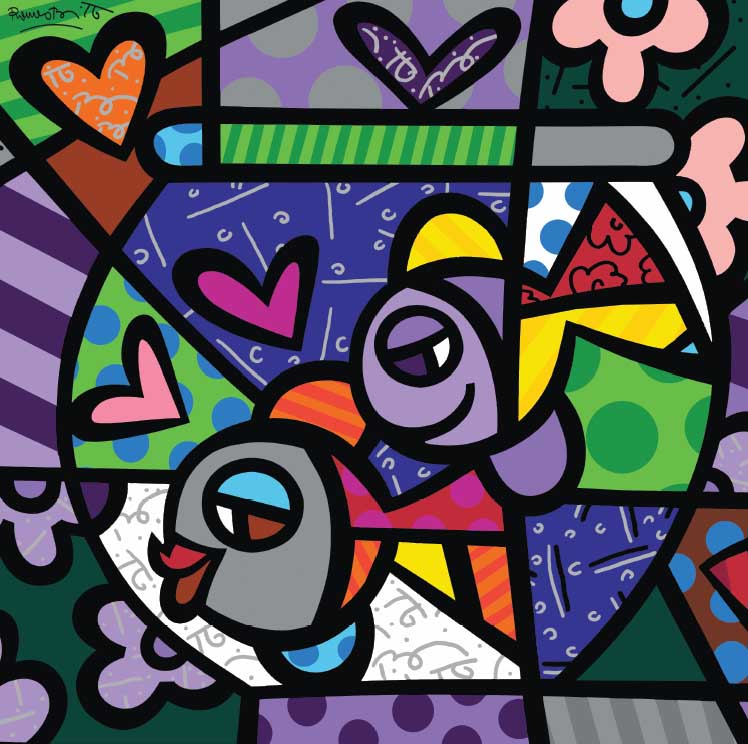 Artes do A'Uwe: Obras de Romero Britto